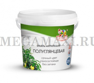 Эмаль акриловая полуглянцевая голубой (0.8 кг) OLECOLOR
