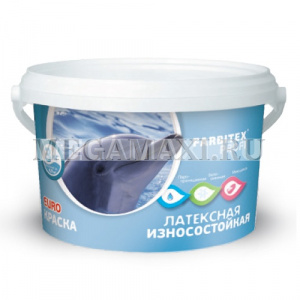 Краска латексная износостойкая Farbitex Profi 3 кг.