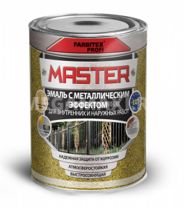 Эмаль с металлическим эффектом золото (0.4 л) FARBITEX ПРОФИ MASTER Эмаль с металлическим эффектом золото (0.4 л) FARBITEX ПРОФИ MASTER