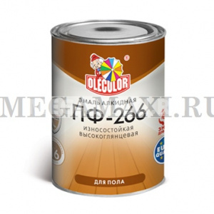 Эмаль ПФ-266 для пола красно-коричневый (1.9 кг) OLECOLOR Эмаль ПФ-266 для пола красно-коричневый (1.9 кг) OLECOLOR