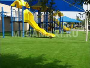 Искусственная Трава Декор -35мм-Зеленая c желтым подшерстком(2м и 4м)