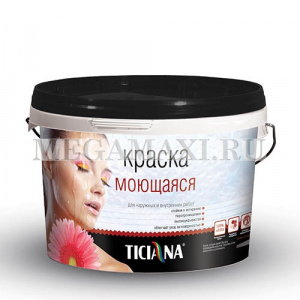 Краска водно-дисперсионная база "А" моющаяся (2.5 л) TICIANA Краска водно-дисперсионная база "А" моющаяся (2.5 л) TICIANA